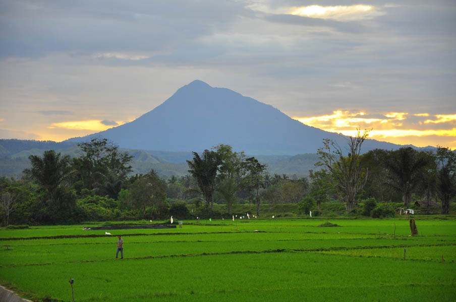 Pemandangan Gunung Seulawah yang merupakan suatu ciri khas bagi Aceh